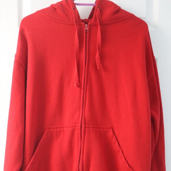 Red Zip Up Hoodie - Picture 1 of 5